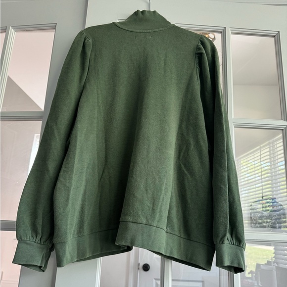 NWT Madewell Garment-Dyed Terry Zip-Up Sweatshirt - Picture 7 of 7